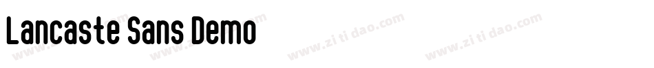 Lancaste Sans Demo字体转换